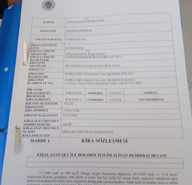 BELEDİYENİN BİNASINA, MAKAMINA VE