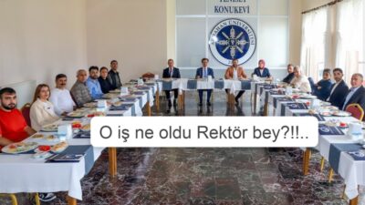EK VE KEYFİ BODRUM İNŞAATIYLA İLGİLİ CİDDİ İDDİALARA CEVAP VERMEYEN REKTÖR, SORU SORMAYAN GAZTECİLERE HOCALIĞINI MÜJDELEDİ..