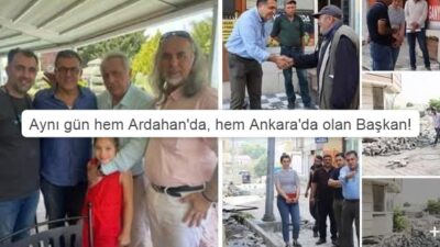 TÜRKÜCÜ ARDAHAN BELEDİYE BAŞKAN!.. SANAL DA AYNI GÜN PAYLAŞTIĞIN FOTOĞRAFIN HANGİSİ GERÇEK, HANGİSİ YALAN?!.