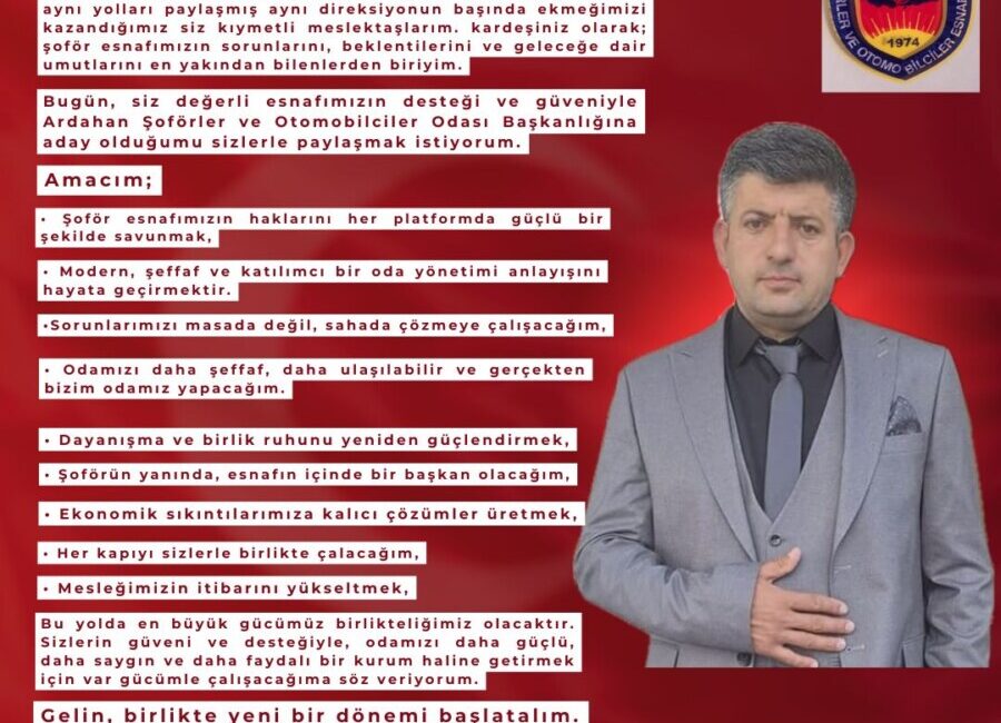 *AVŞAR AŞOB’A ADAY OLDUĞUNU AÇIKLADI.. *BEYKOZ’A ARDAHANLIDAN SONRA IĞDIRLI BAŞKAN!