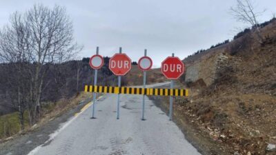 AÇILMAYAN YOL KAR YAĞMADAN KAPATILDI!