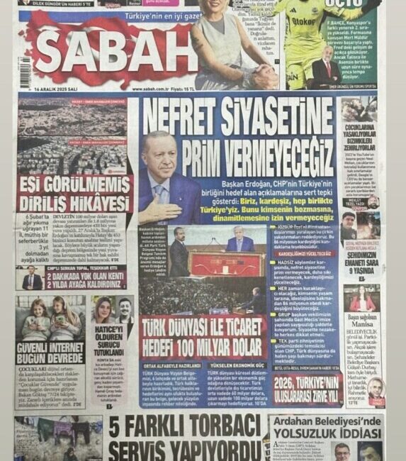 YENİ YIL mesajlarınız için gazetelerimizin