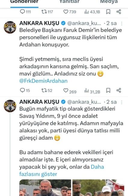 TÜRKÜCÜ BAŞKAN DEMİR’E BELALTI İDDİAYA GAZETECİ YILMAZ’DAN TEPKİ!