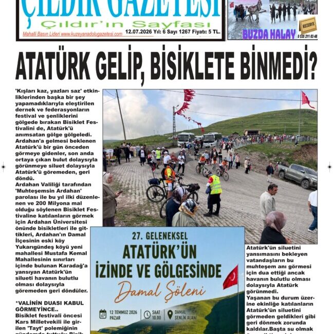 ATATÜRK GELİP, BİSİKLETE BİNMEDİ?