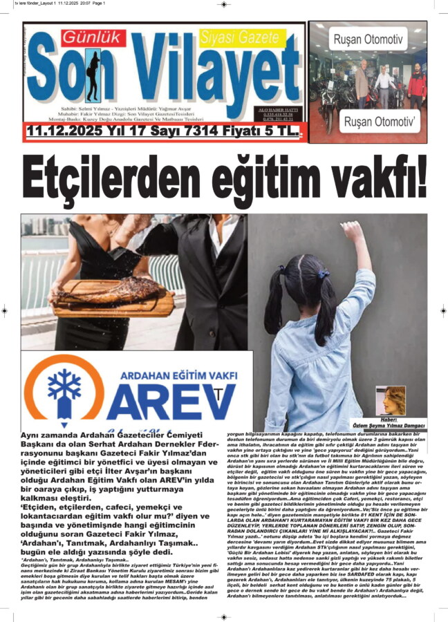 ARDAHAN DENİLİNCE EN ÇOK TIKLANAN